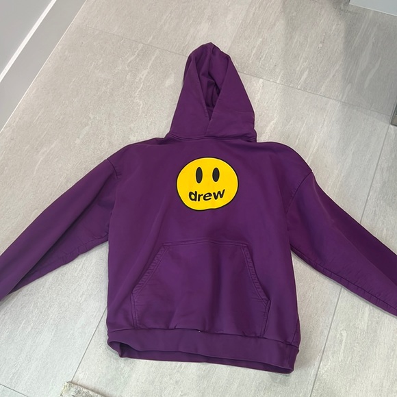 drew house purple hoodie